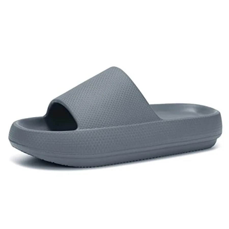 

Slides for Women and Men Sandals Pillow Slippers Shower Shoes Cushioned Cloud Slides