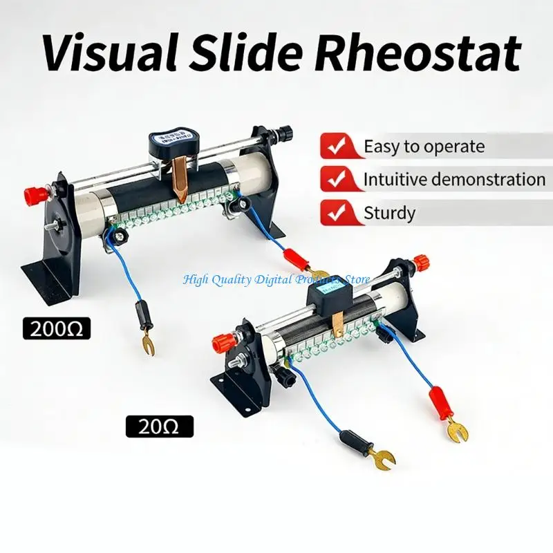 

U2JE Physics Laboratory Rheostat for Motor Speed Control and Excitation Constructed from Premium Materials Simple Operation