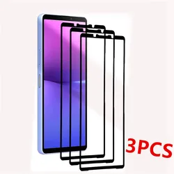 3PCS Screen Glass For SONY Xperia 10V 10IV 10III Front Tempered Protector For Xperia 10II Front Glass Film 9H