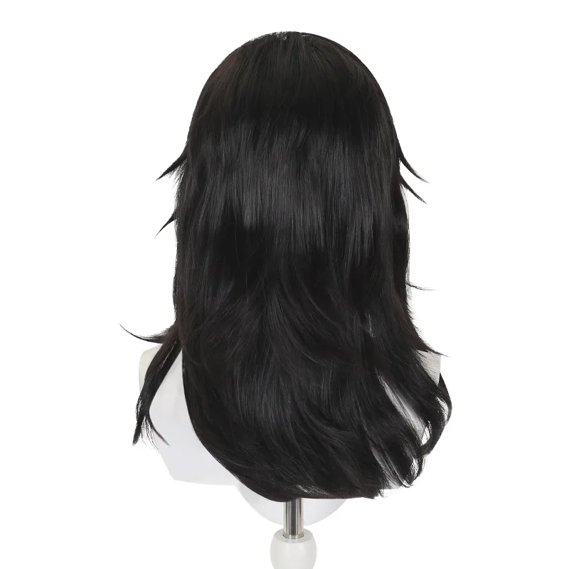 La perruque pour le personnage d'acrobat Qi Yuzhu du jeu "Identity V" avec un dessus de cuir chevelu réaliste.