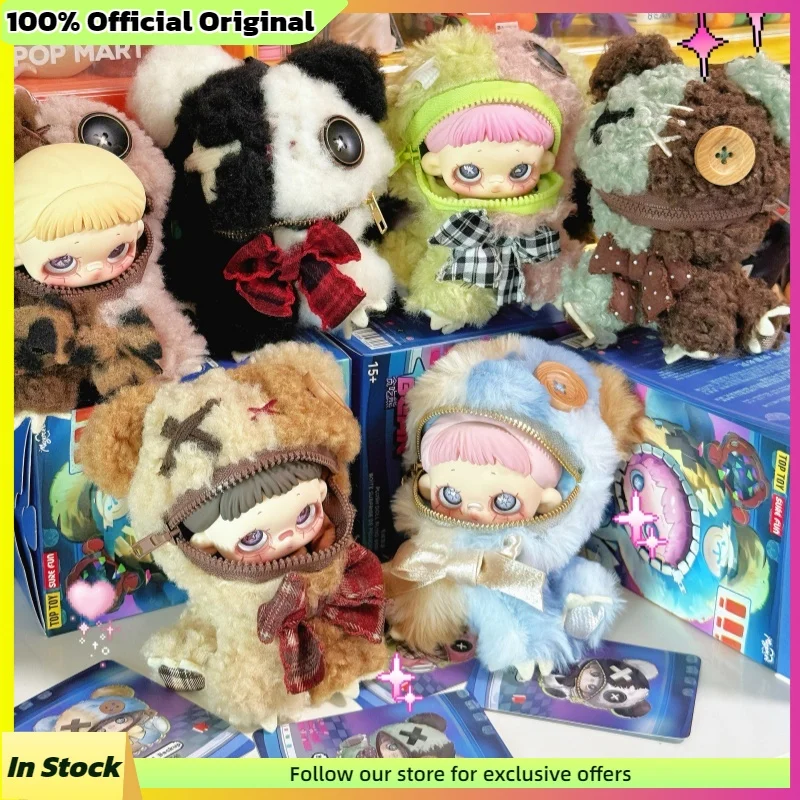 MayMei Greedy Bear Series Blind Box Plush Cute Doll Bag Charm Hanging Ornament Creative Action Figure Decor Birthday Gift