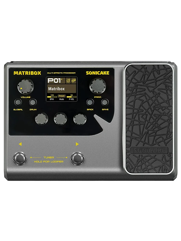 Pedal de efeito de guitarra elétrica overdrive vintage/distorção crunch/distorção/sonho dos eua/coro