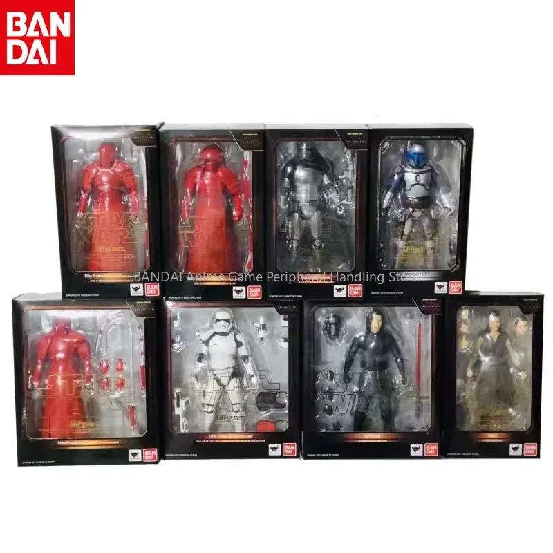 Bandai spot SHF Star Wars Red Jedi Knight Storm White Soldier Rey Hand Figure Anime Character Model Holiday Gift