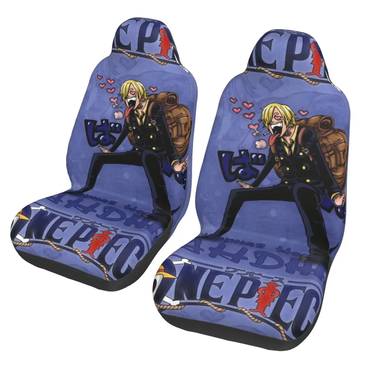 

One Piece Vinsmoke Sanji Universal Car Seat Cover Protector Interior Accessories Suitable For All Kinds Models Seat Covers