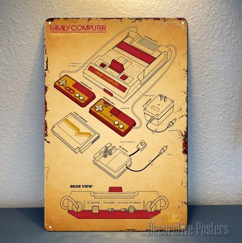 Video Game Metal Poster -  Sign (Size:8x12in)