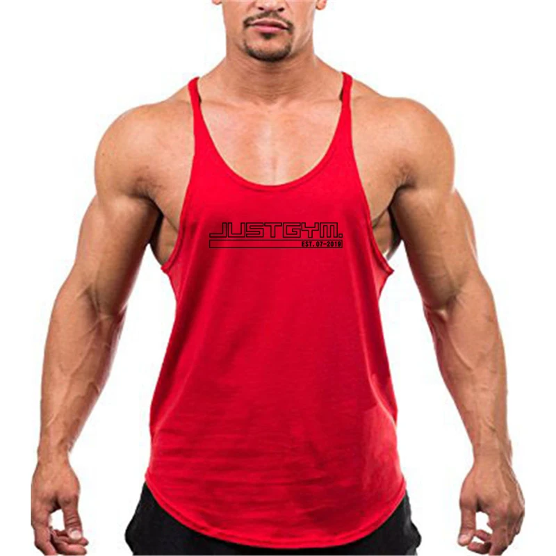 

Brand Quality gyms clothing Men Bodybuilding Cotton Fitness Stringer Tank Top Vest sportswear Undershirt muscle workout Singlets