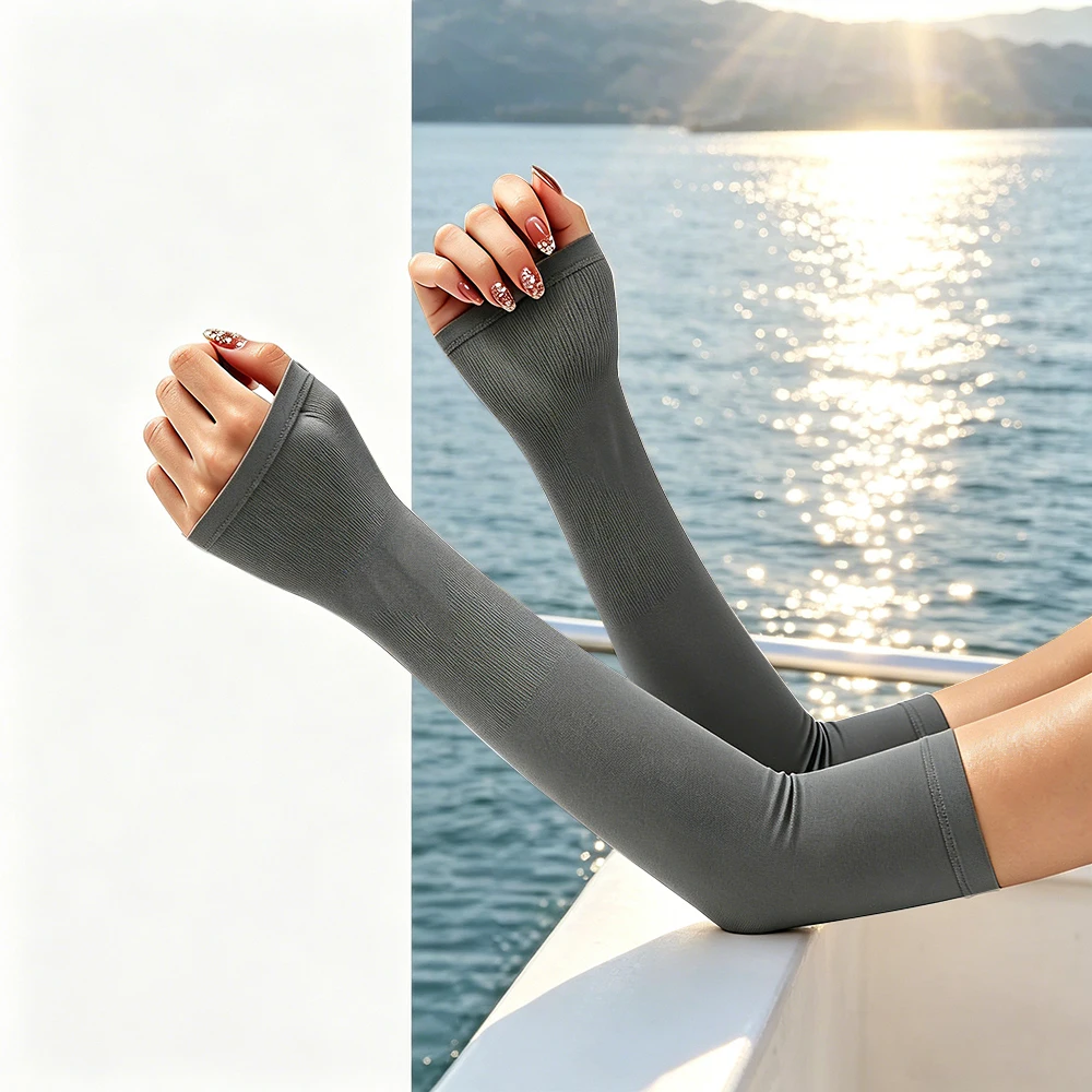 ohsunny-日焼け防止アームスリーブ-シームレス-uv-シールドアームカバー-夏用冷却タッチスリーブ-アウトドアサイクリングハイキング用