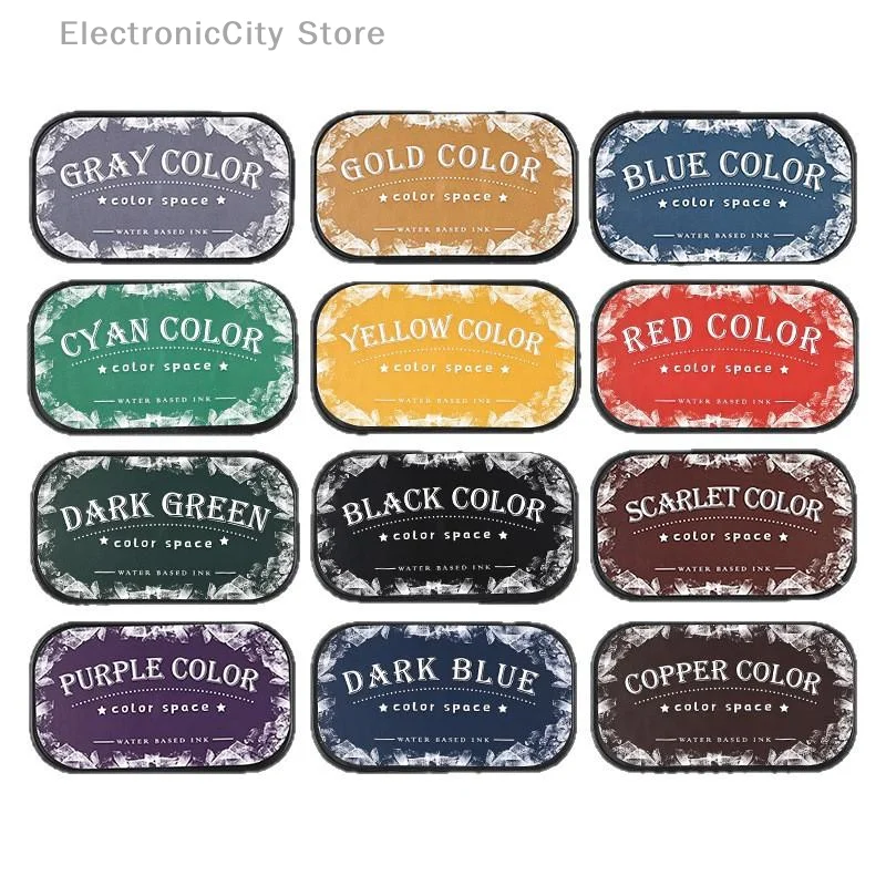 Spugna ad alta densità Inkpad Planner Art Scrapbook Forniture Color Space Series Inchiostro a base d'acqua Accessori scolastici Cancelleria