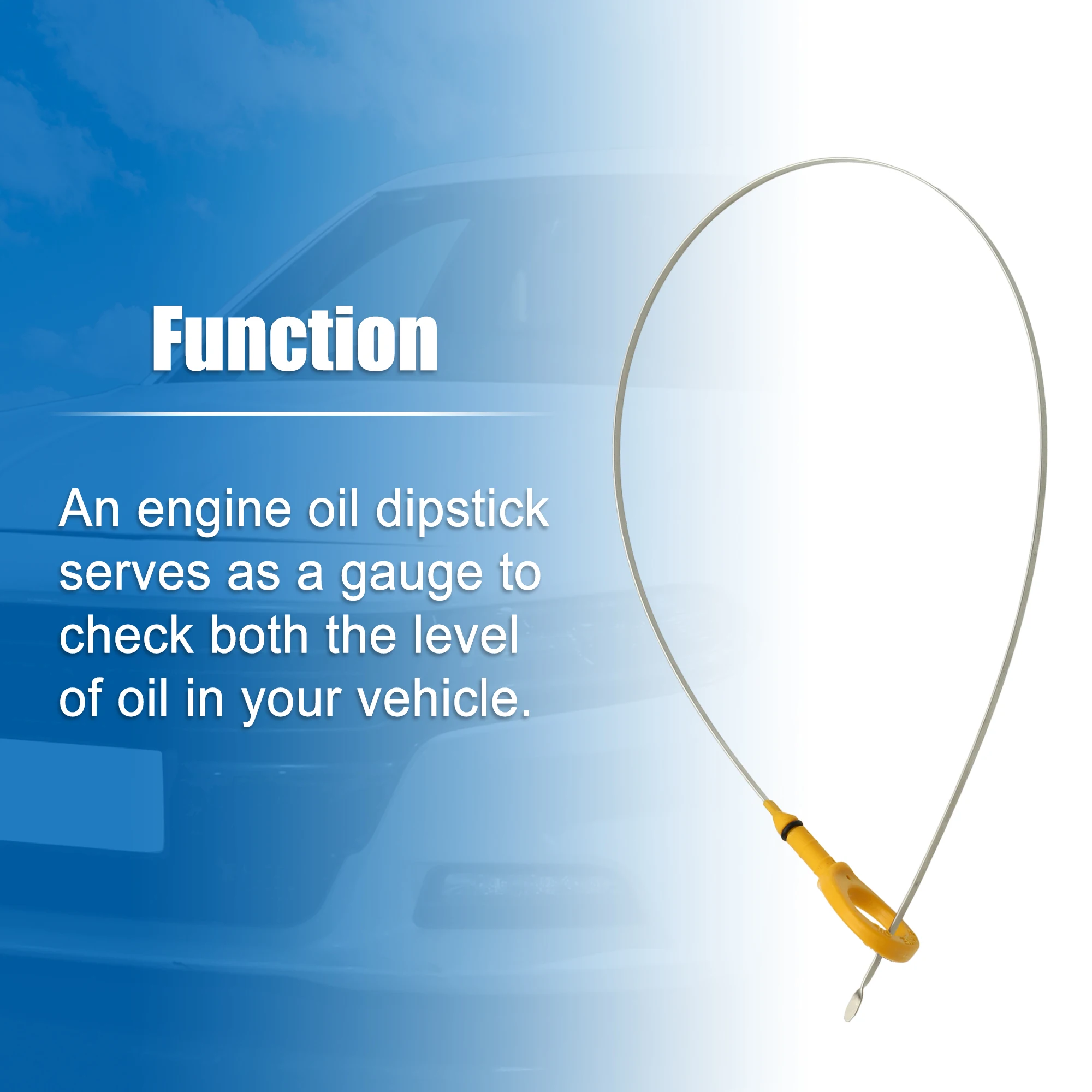 UXCELL-Motor Óleo Fluido Nível Dipstick para Toyota Tacoma Base, Pre Runner, TRD Pro 4.0L V6 Gás 2015, 1530131060