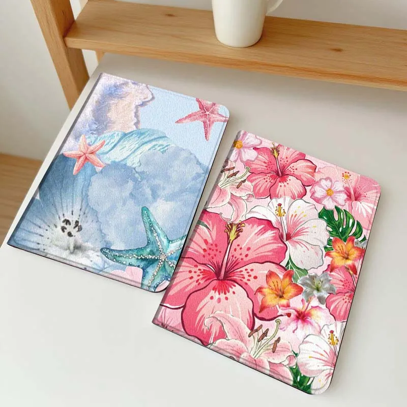 

Чехол для планшета с изображением мультяшной морской звезды и пляжных волн для Apple iPad Air Pro mini 1 2 3 4 5 6 7 8 9 11 M2 M3 M5 M4 5-го 6-го 7-го 10-го 11-го поколений