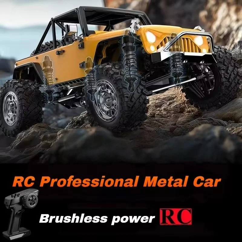

NEW 1/12 4WD RC Car 12km/H Sensored Brushless 2.4G Professional Climbing Off-Road Racing Remote Control Car Toy Gifts Metal Beam