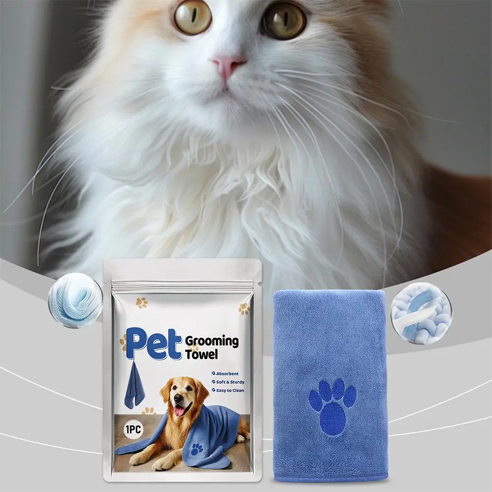 

1Pcs Microfiber Dog Towel, Super Absorbent And Soft Pet Grooming Towel, Bath Products For Large, Medium Or Small Dogs I6C3