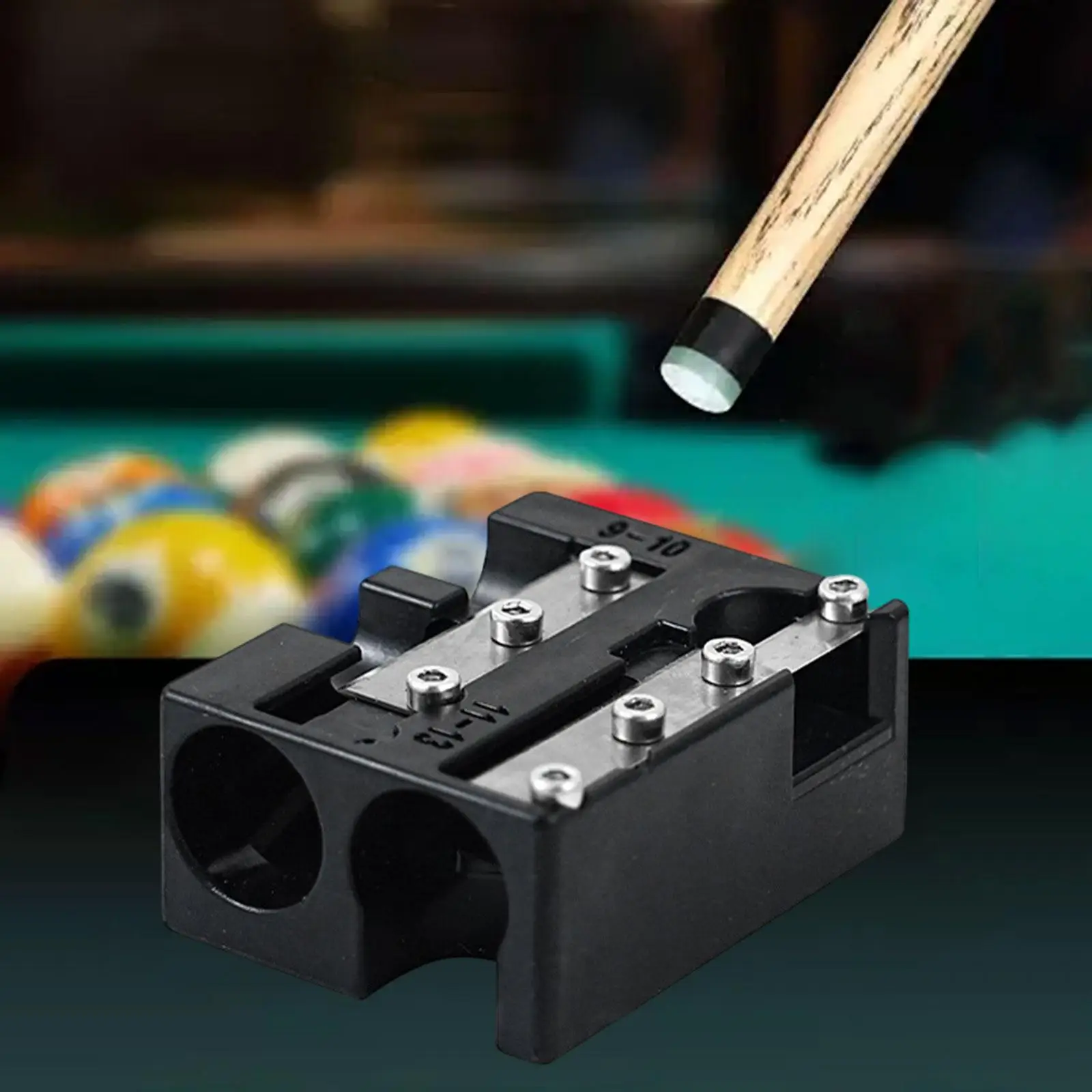 

Pool Cue Tip Shaper Trimmer Portable Professional Billiard Shaping Tool Repair Kit for Club Sports Pool Competition Beginners