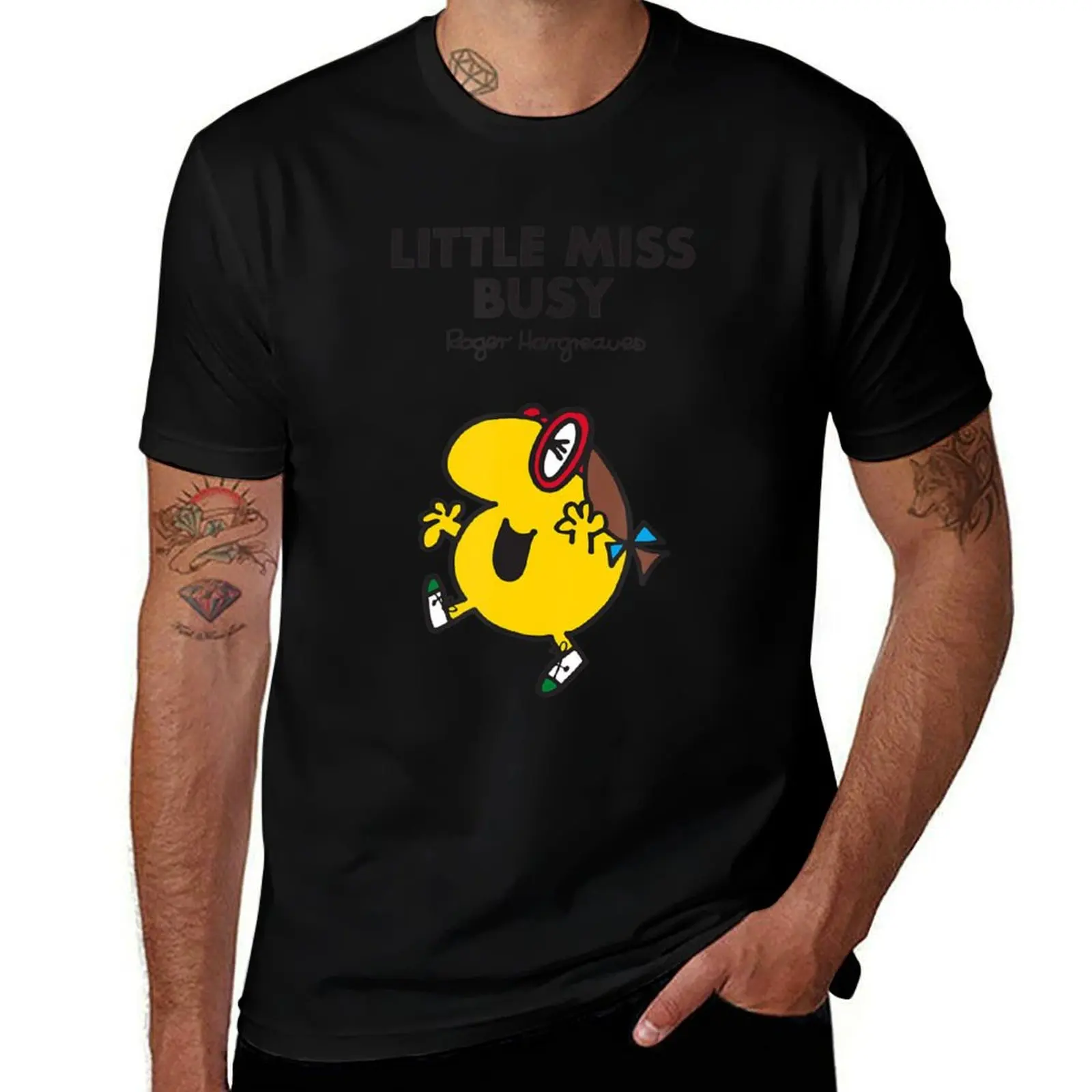 

Mr. Men Little Miss Busy Funny T-Shirt t shirts for man cotton funny t shirt custom print cotton t shirts high quality T-shirt