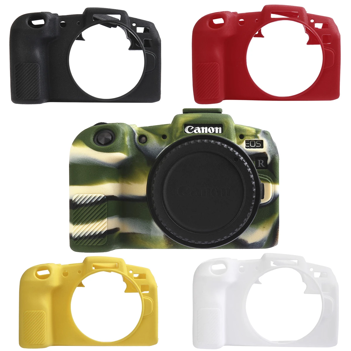 Funda de silicona de goma de mejor calidad, cubierta protectora para el cuerpo, marco de piel para cámara Canon EOS RP suave