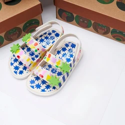 Mini Melissa Children's Soft Comfy Sandals with Non-Skid Soles Kids Colorfull Sandals for Baby Girls Children Beach Shoes