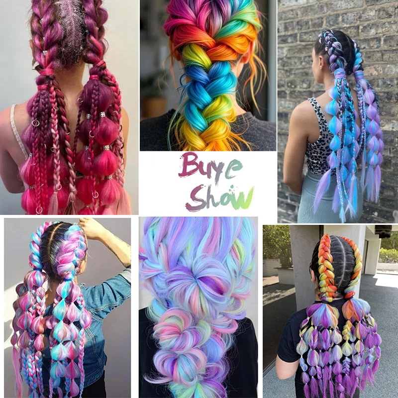 24 Polegada sintético longo em linha reta yaki tranças de cabelo jumbo trança extensão do cabelo pré esticado peruca para mulheres diy cabelo