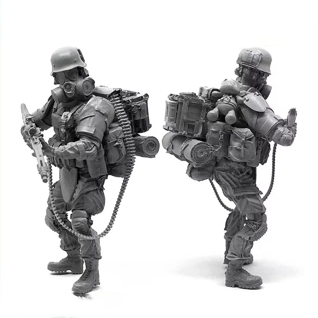 

1/35 Scale Resin toys Model Assemble Kit Modern armed scavenger single person Unassembled and Unpainted Statue of figures