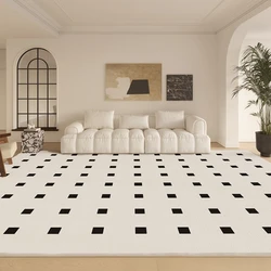 Light Luxury Retro Living Room Decoration Rugs Large Area Bedroom Carpet Cloakroom Dressing Table Rug Soft Thick Plush Carpets