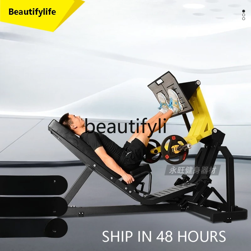 

J3215 Commercial Fitness Equipment 45 Degree Inverted Pedal Machine, Leg Pedal Machine Push Leg Buttocks Strength Training Equip