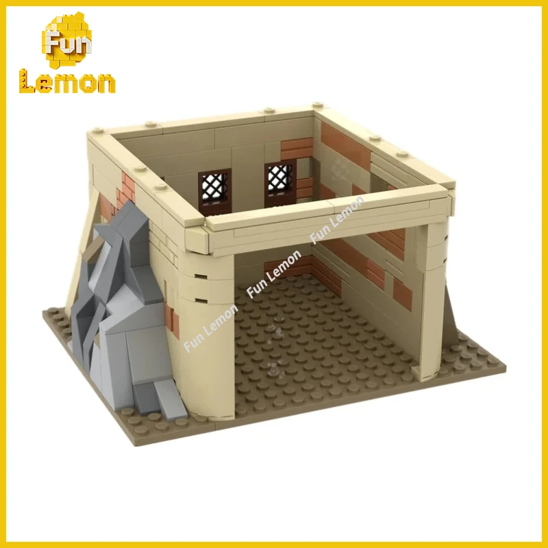 Retro Medieval Fortress MOC Blocks Castle Expansion Pack Scene Extension Accessories, Small Particle Building Blocks