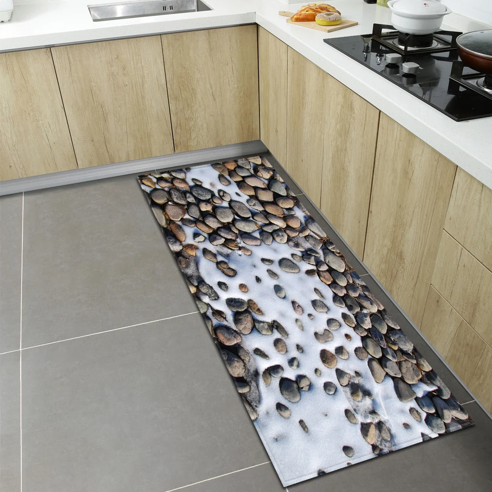 Modern Kitchen Rug Entrance Doormat Living Room Bedroom Children's Floor Decoration Carpets Home Bathroom Hallway Anti-Slip Mat