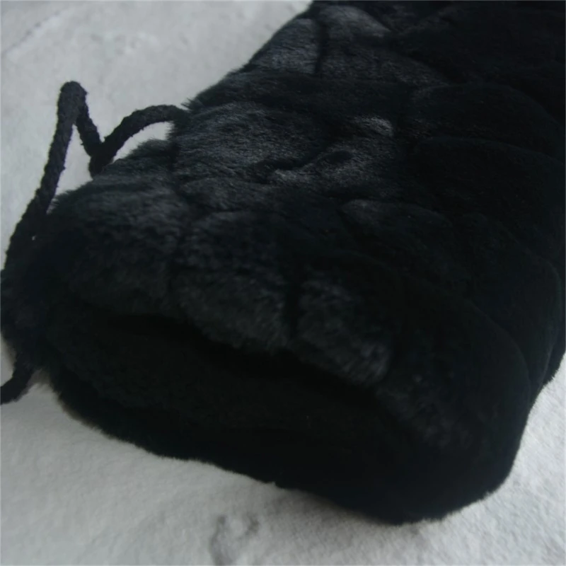 Artificial Furs Hand Muffs for Female Male with Lanyard Pocket Winter Hand Muff Outdoor Activity Coldproof Handwear