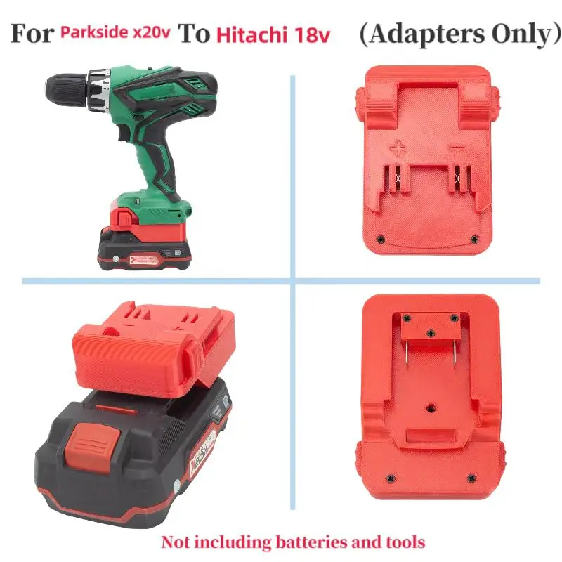 For Hitachi Parkside Adapter ,For Parkside X20V Taem Lithium Battery Converter To Hitachi  18v  Brushless Tools (Only Adapter） 