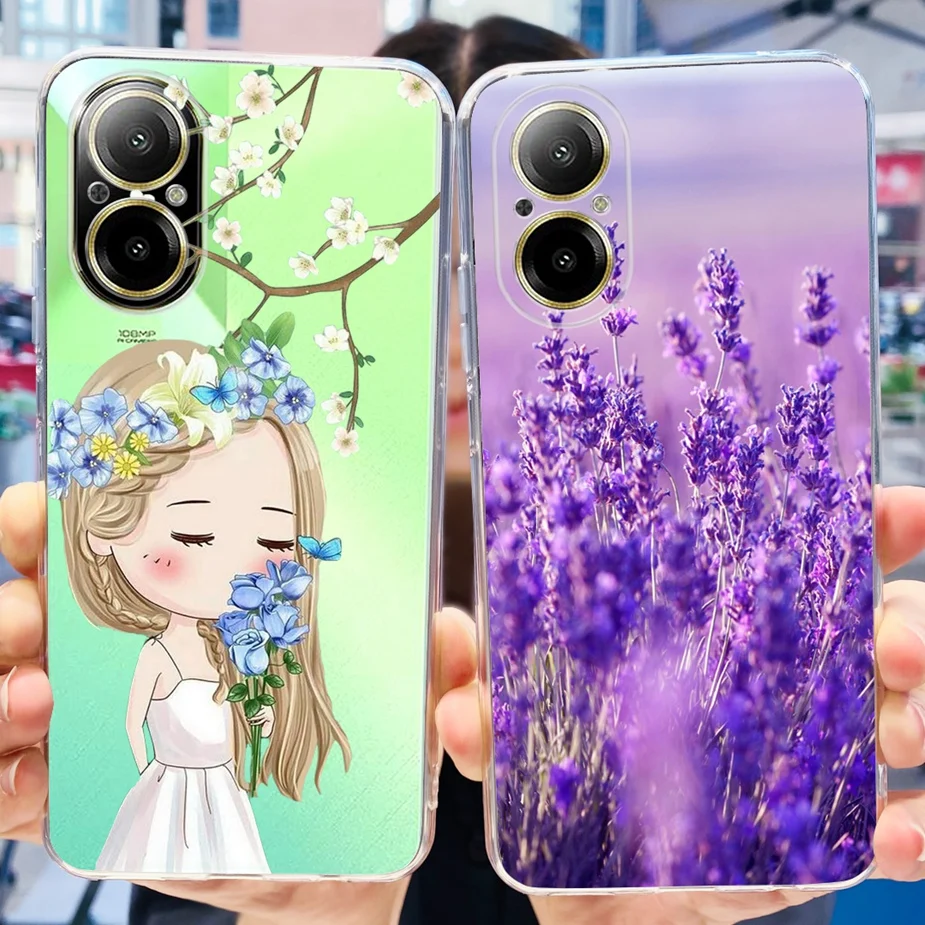 For Realme C67 4G Case RMX3890 New Fashion Painted Cover Clear Silicone Phone Cases For Realme C67 C 67 RealmeC67 5G Soft Fundas
