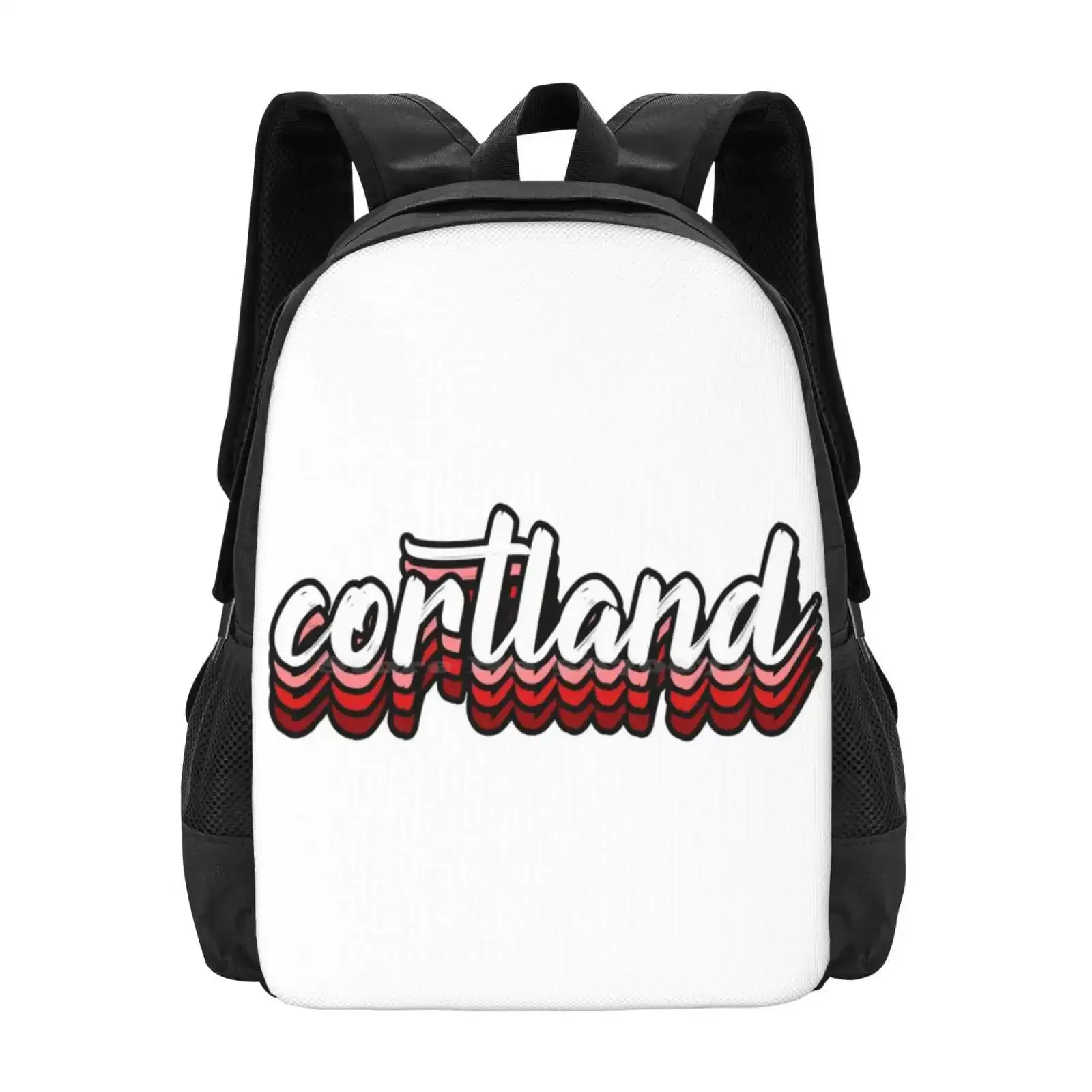 

Cortland Pattern Design Bag Student's Backpack Cortland New York Yellow University College Trendy Aesthetic Tumblr Laptop