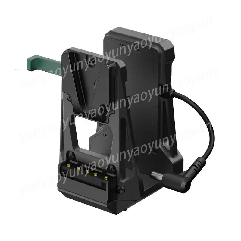 

Double-sided V-port battery gusset DC powered hanging board