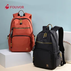 FouEisBackpack pour Femme, Sac à Dos Imperméable, Grande Capacité, Poches Multiples, Solide, Haute Qualité, Nouvelle Mode, 2024-08, 2930