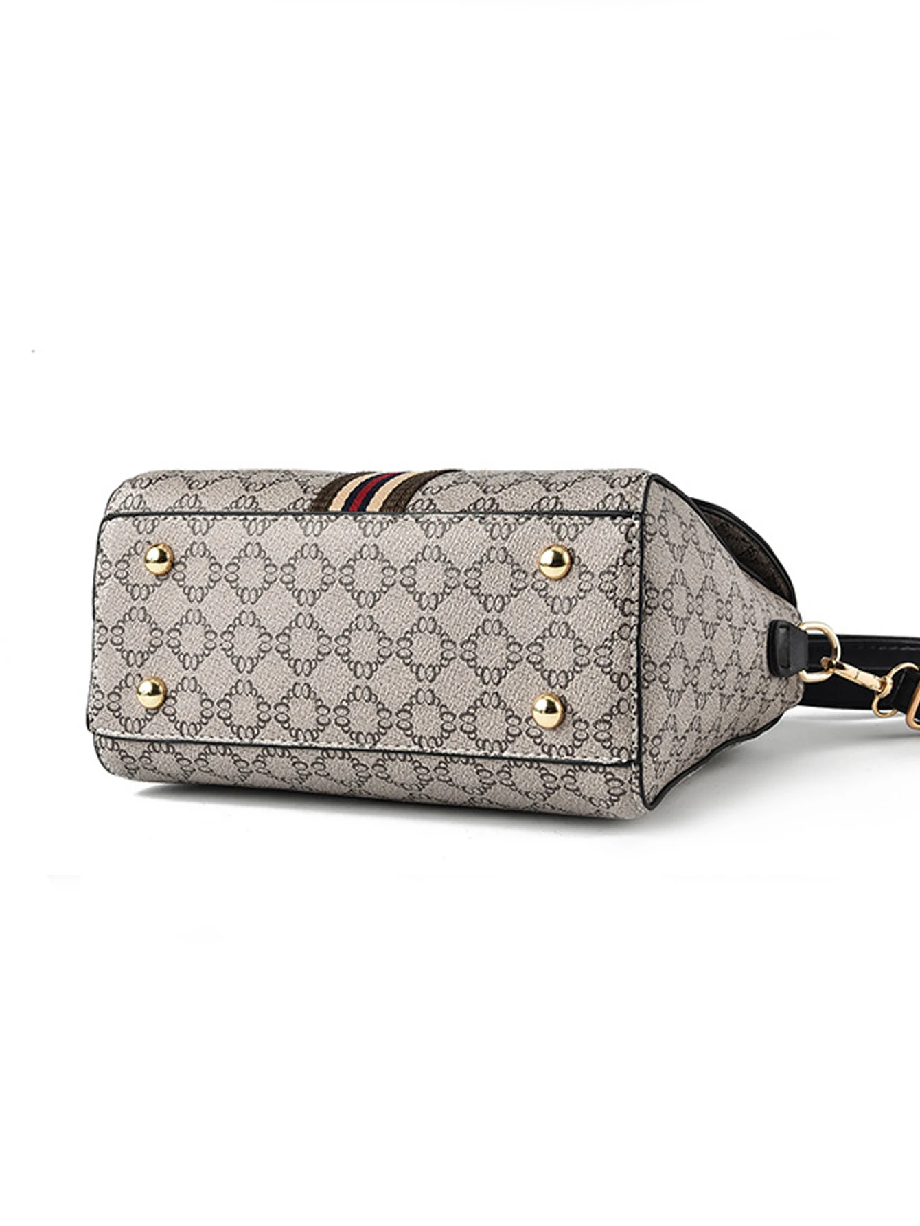 Fashionable geometric printed decorative handbag, elegant and versatile shoulder bag, large capacity crossbody bag image 6