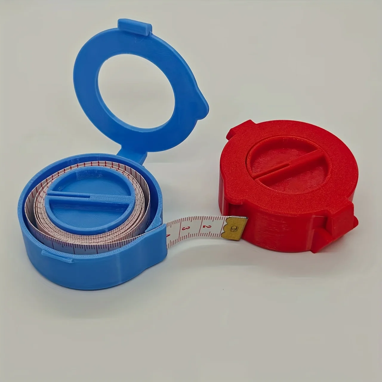 Plastic Tape Measure Storage Box, Durable Plastic Organizer Container, Ideal for Home & Office Use, Easy Organization