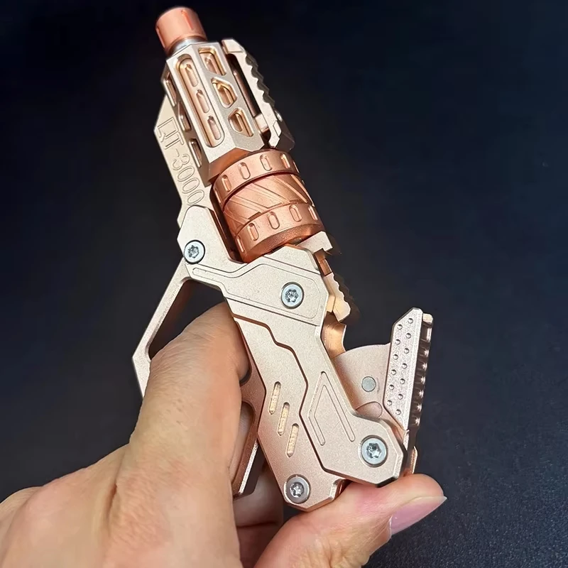 EDC QT-3000 Revolver Flip Push Slider pistolet décompression Fidget Spinner multi playabilité anxiété Stress métal doigt gyroscope jouet