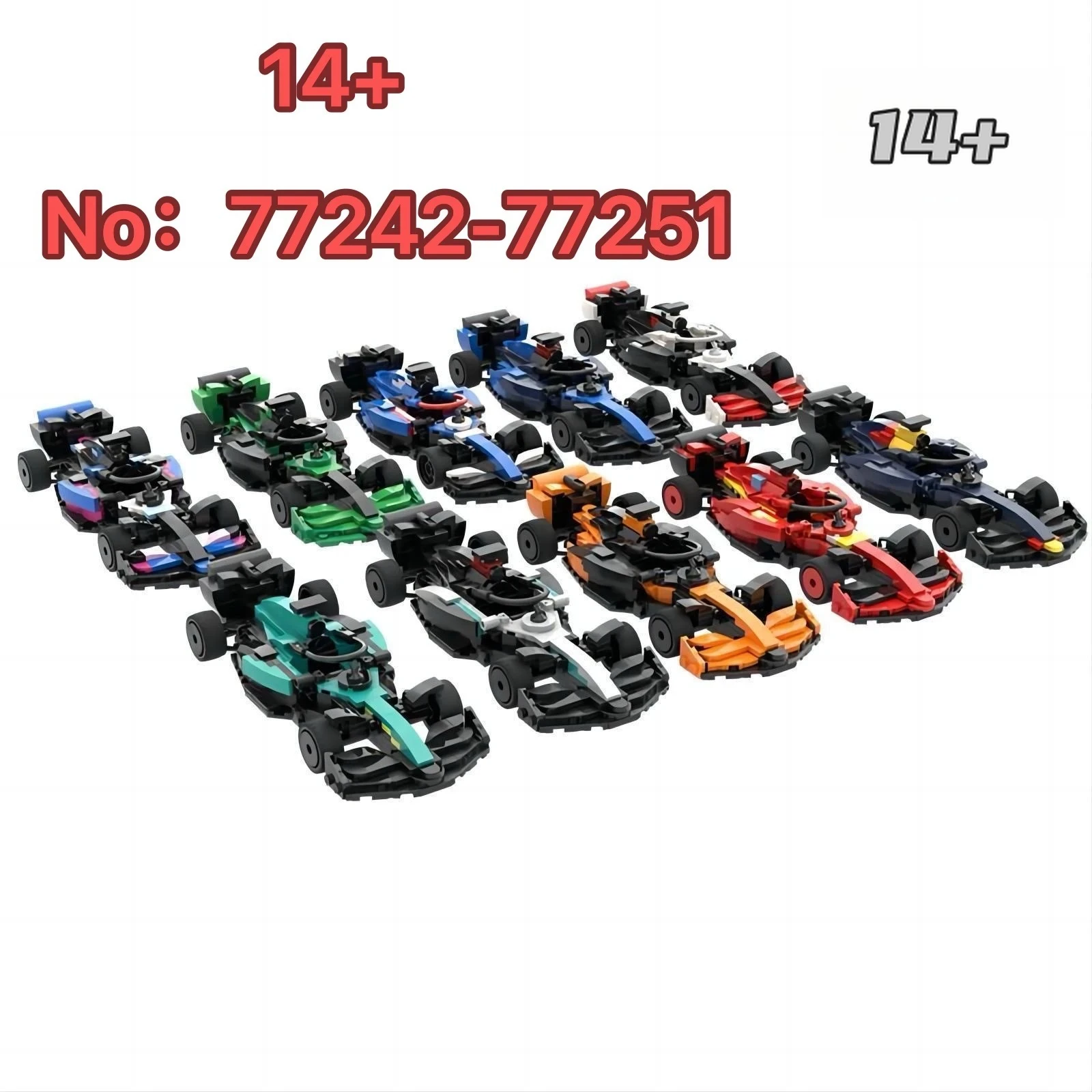 

Disney NEW 77242 77251 Building Set 10 Pack Racing Replica Ideal Gift for Party Celebration Birthday Christmas Holiday