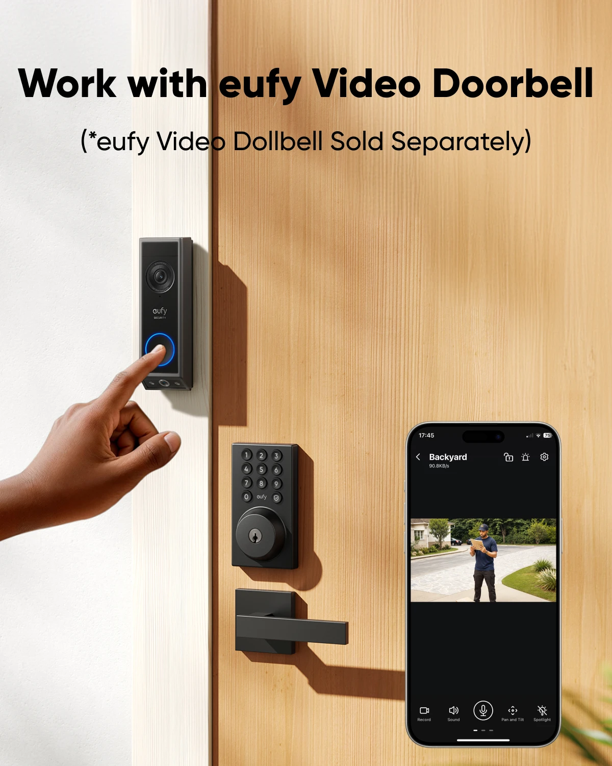 eufy Smart Lock C30 Keyless Entry Door Lock Built-in WiFi Deadbolt Smart Door Lock for Front Door No Bridge Required Easy