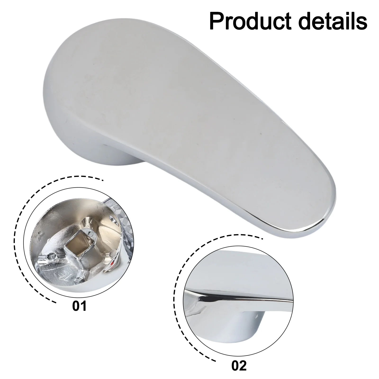 High Quality Mixer Tap Handle Faucet Replacement Solid Brass Basin Single Thermostats Chrome Plating Faucets Showers Bath