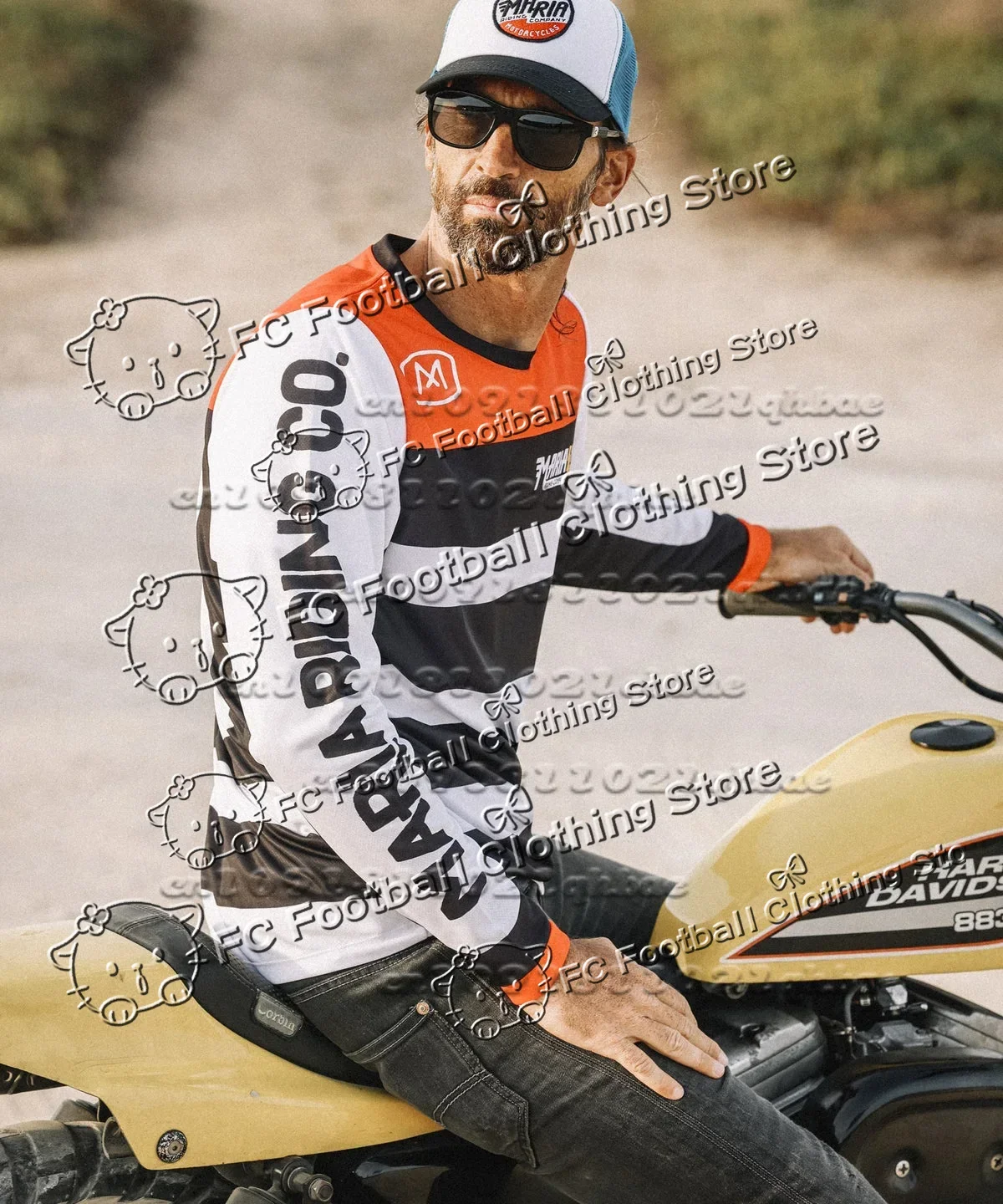 

Men's Summer New Cycling Long Sleeve Shirt MTB Enduro Off-Road Motorcycle Racing Off-Road Quick-Drying Sportswear