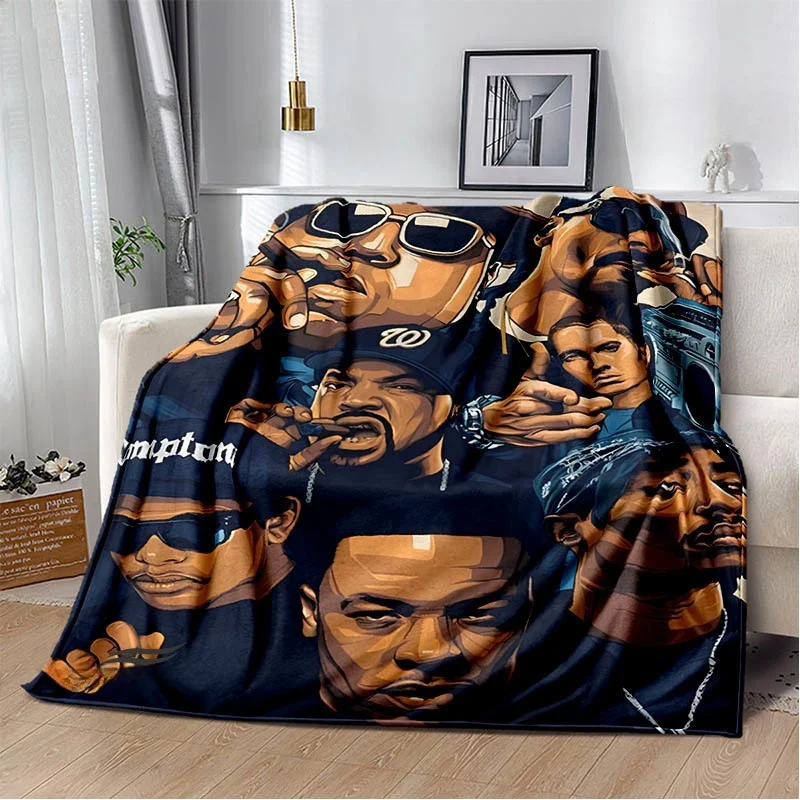 New Hip -hop singer star E-Eminem printing blanket Warm Blanket Flannel Blanket Picnic blanket blankets for beds Birthday Gift