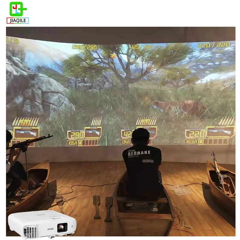 AR Interactive Shooting Wall Projection Game CAVE System Virtual Shooting Simulator VR AR Theme Park Solution for Playground