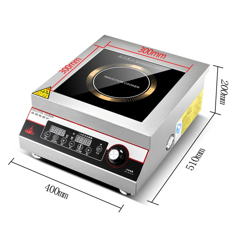 Household Induction Cooktop Single Cooker Electric Hob 5000w Induction Cooker Commercial Induction Kitchen Panel Cooking