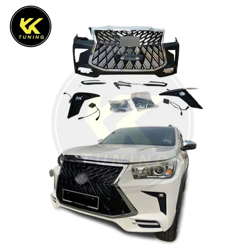 

Аксессуары для пикапов в стиле LX, комплекты для переоборудования, комплекты кузова переднего бампера Hilux Rocco Facelift в