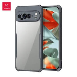 Xundd For Google Pixel 9 Pro XL Pixel 9 Case Airbag Shockproof Shell PC+TPU Camera Full Protection Back Transparent Phone Cover