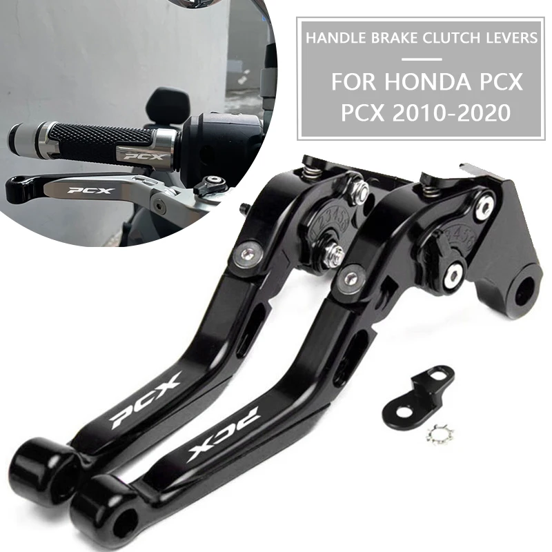 

LOGO PCX Adjustable Folding Extendable Brake Clutch Levers With parking function For PCX160 PCX 160 PCX