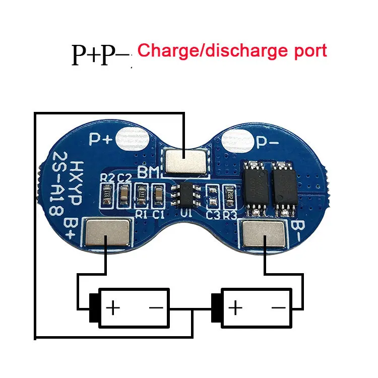 2S 4A Li-ion 8.4V18650 BMS PCM  Battery Protection Board For  Lithium 2 Cell-Pack