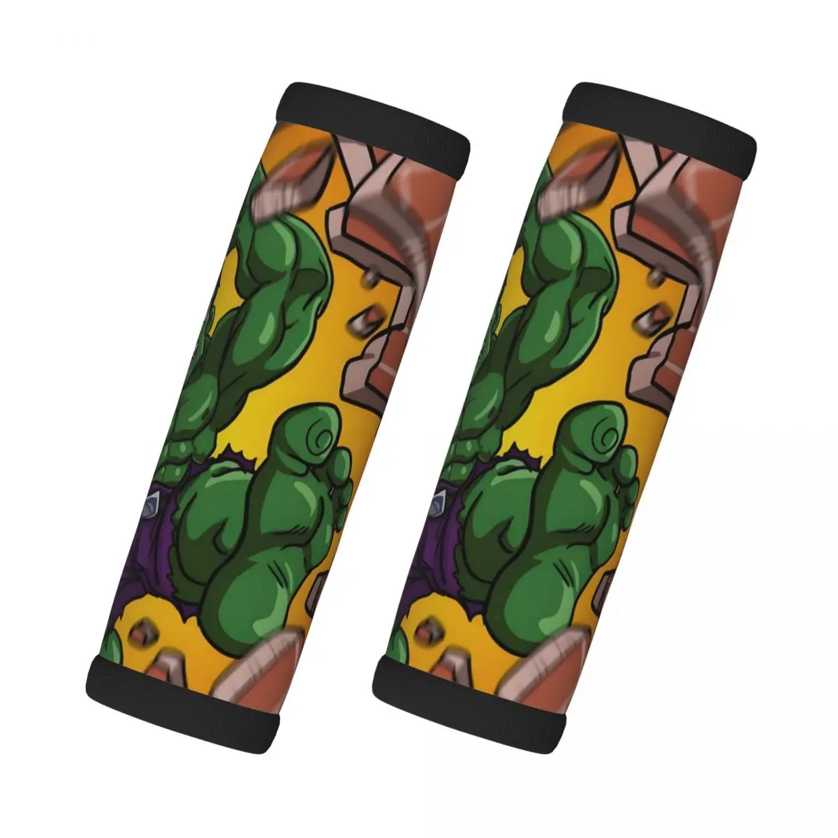 

Custom Hulk Comic Art Luggage Handle Wrap Suitcase Identifier 2 Pack For Door Handle