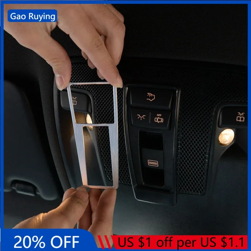 

For Mercedes Benz A B Class GLA CLA X156 C117 W177 W246 14-17 Car Dome Reading Light Switch Cover Trim Stickers Car Accessories