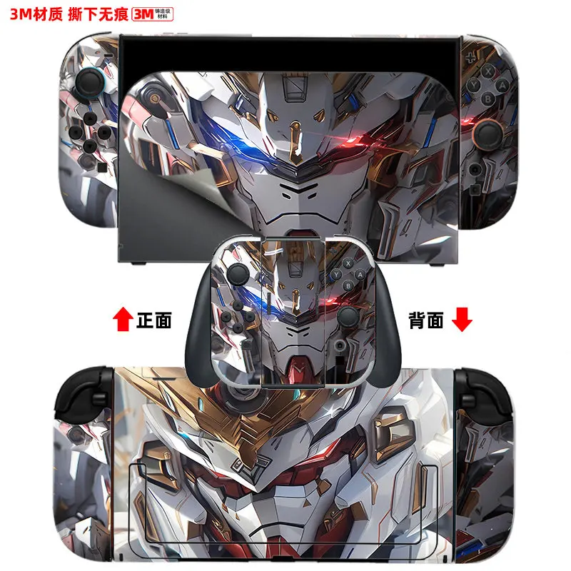 Anime EVA Game Protector Sticker Skin for Nintendo Switch 2/1/OLED Console Dock Charger Stand Holder Joy-Con Controller Vinyl 3M
