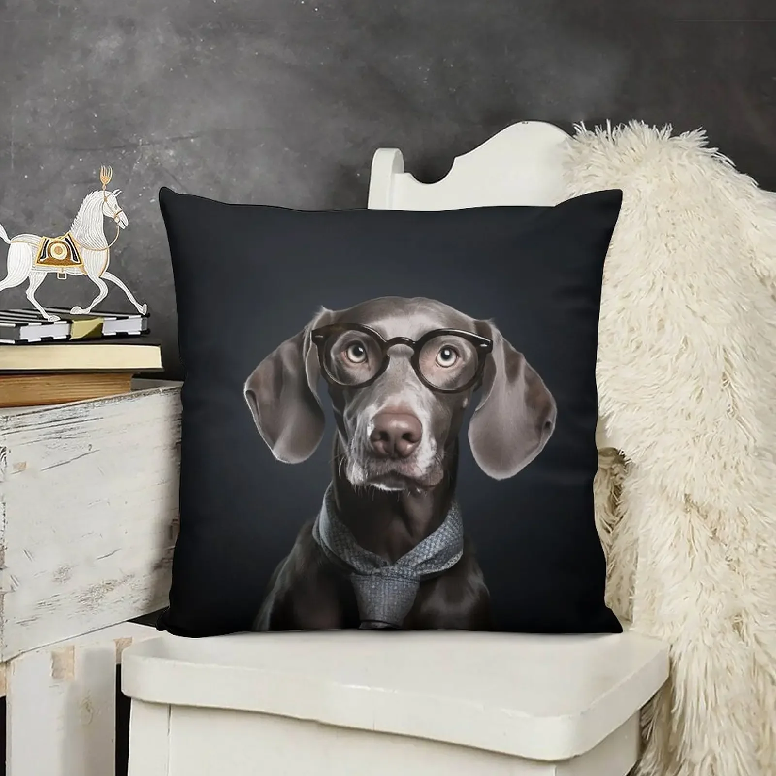 Mr Weimaraner Throw Pillow ornamental pillows luxury decor Pillowcases For Pillows bed pillows pillow